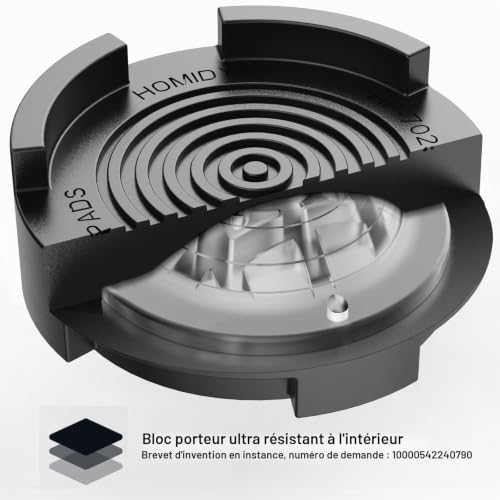 Detalle de Homidy Lot de 4 Tapis Anti-Vibrations universels et antidérapants pour Machine à Laver, Sèche-Linge, Réfrigérateur et Table