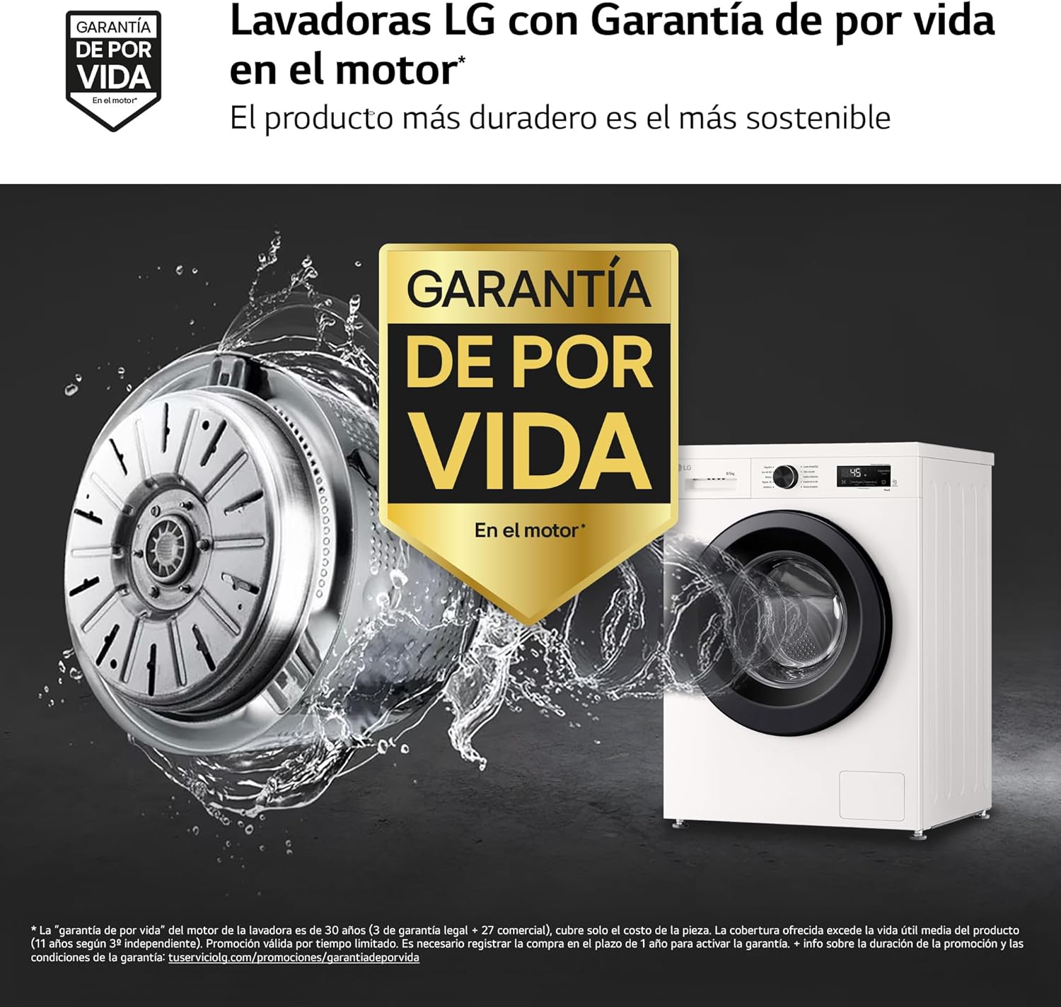 Thumbnail 3 de LG W4X1095NWK Lavadora-Secadora Inverter Direct Drive 9/5 kg con Vapor Steam y Wi-Fi ThinQ