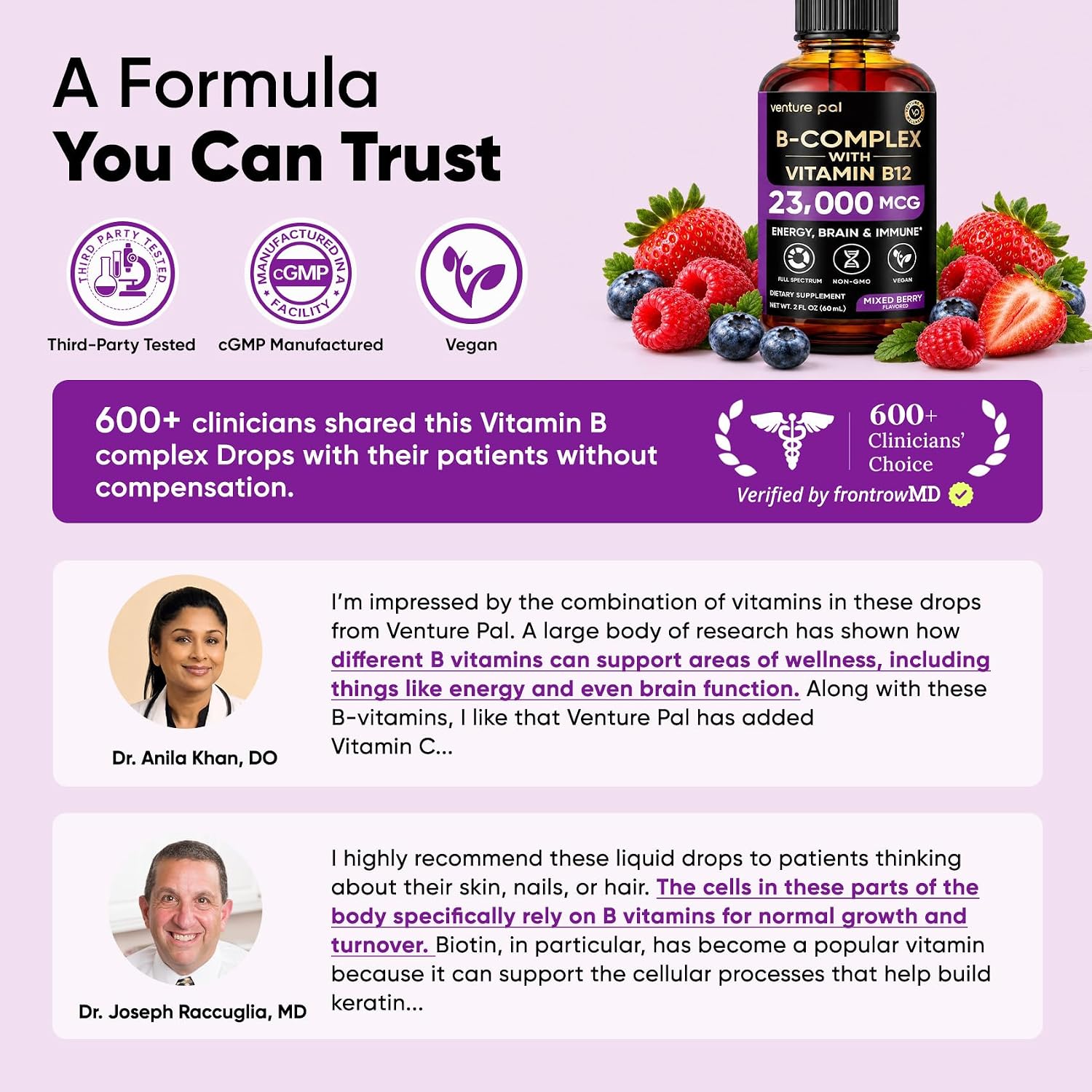 Thumbnail 4 de Venture Pal Vitamin B Complex Liquid Drops, 2 oz