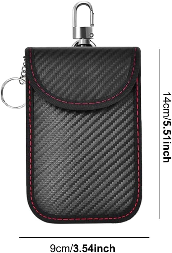 Detalle 2 de Pack of 3 Faraday Pouches for Car Keys – Signal-Blocking Key Bags (3 Pack)