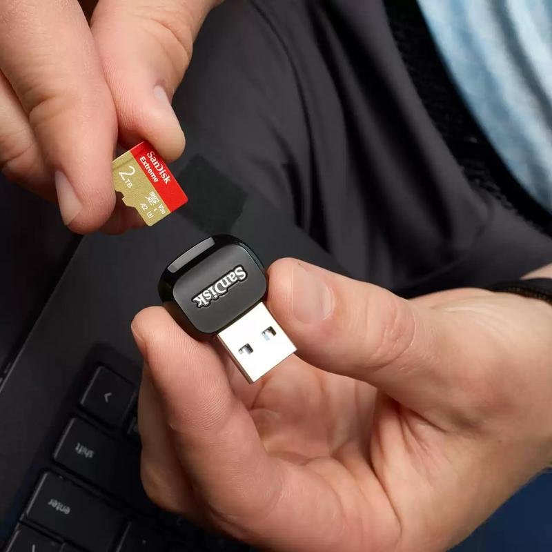 Detalle de Tarjeta microSD SanDisk Extreme 2 TB UHS-I: rendimiento profesional para tus proyectos