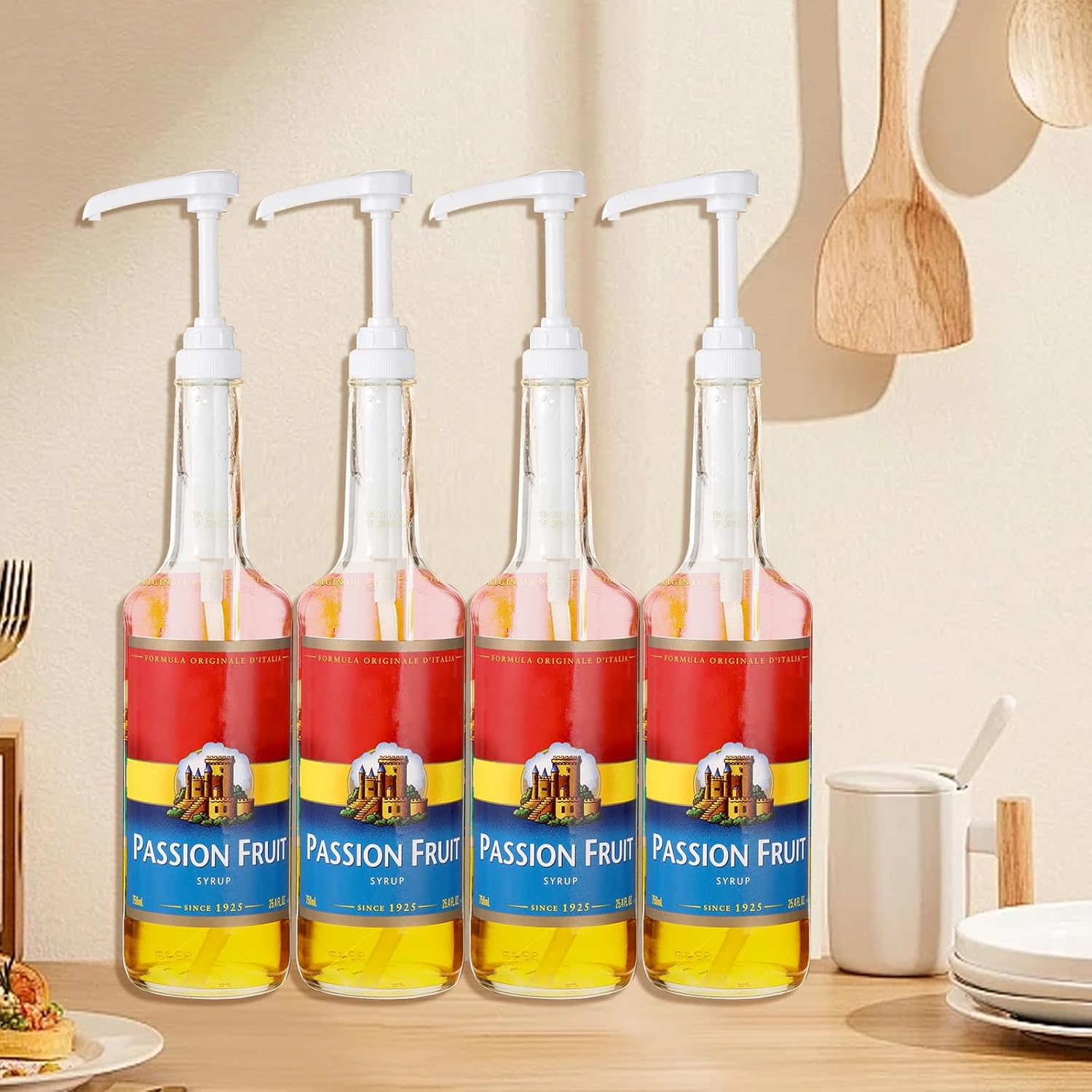 Thumbnail 6 de JRYGAC Pompe Sirop – Ensemble de 4 pompes doseuses en PP avec 4 tuyaux longs et 4 courts