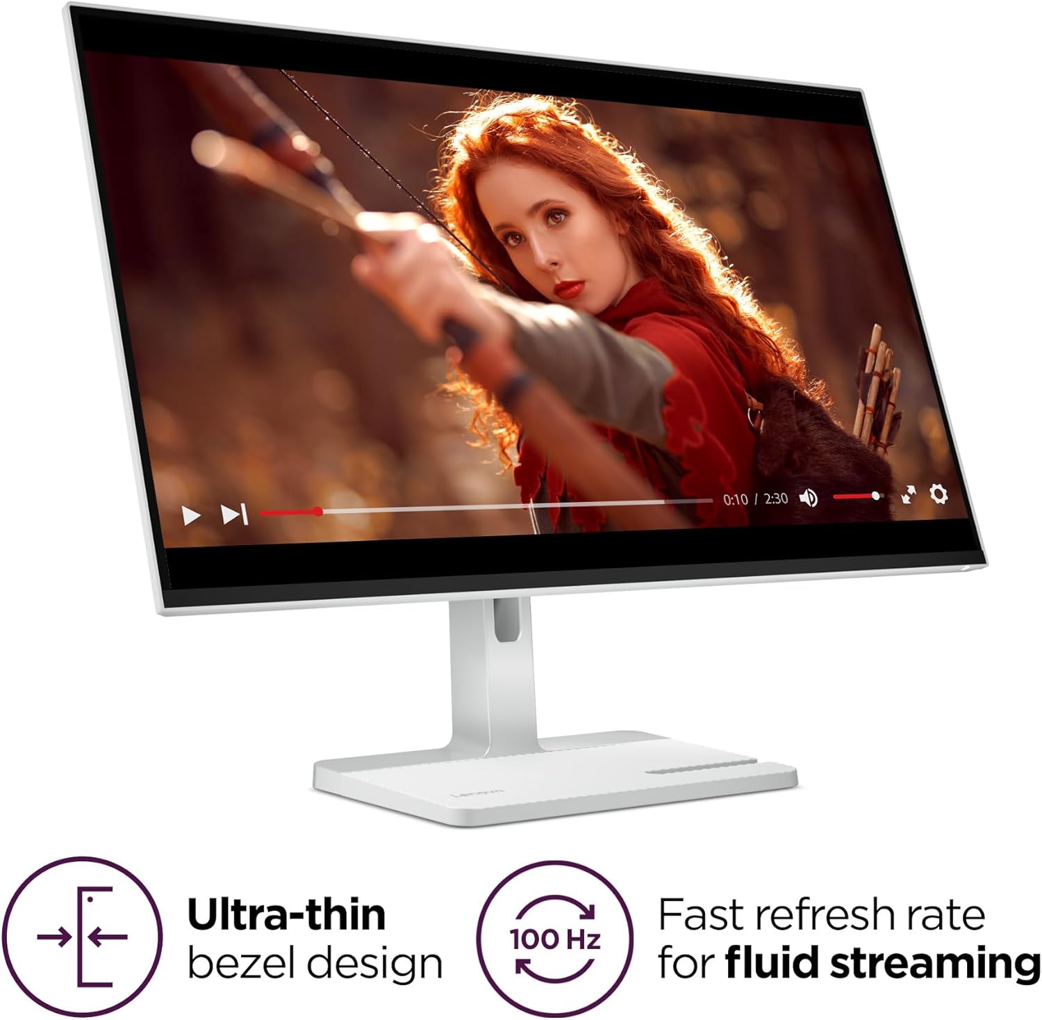 Detalle de Lenovo L27q-4a: 27-Inch QHD IPS Everyday Monitor for Focused Productivity
