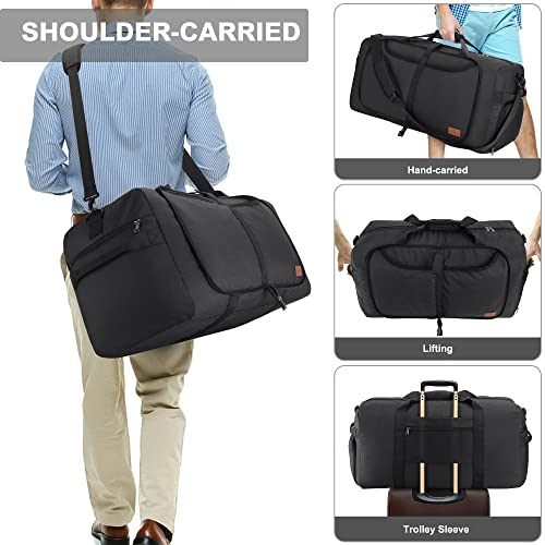Thumbnail 4 de VS VOGSHOW Vogshow 120L bolsa de viaje plegable grande impermeable con compartimento para zapatos