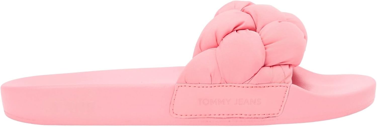 Detalle 2 de Tommy Jeans TJW Braided Slides En0en02975 – Sandali da Donna in nylon con branding Tommy Jeans