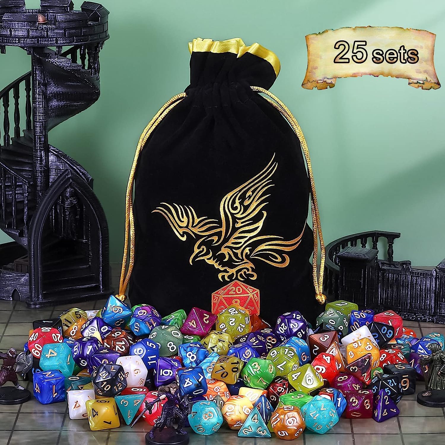Thumbnail 6 de QMAY DND dice set 175 polyhedral