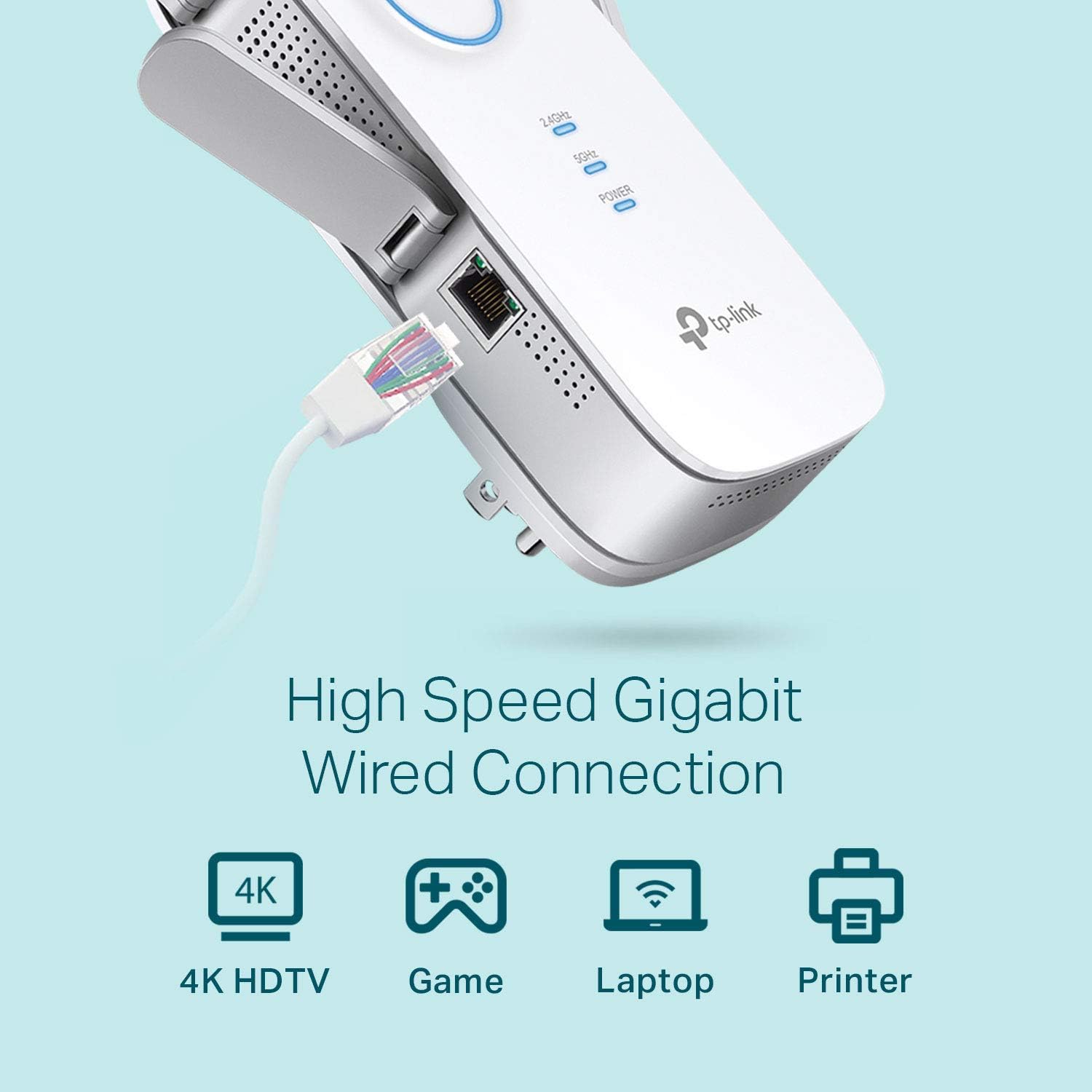 Thumbnail 5 de TP-Link AC2600 WiFi Extender (RE650) — Dual-Band Range Extender with Gigabit Ethernet