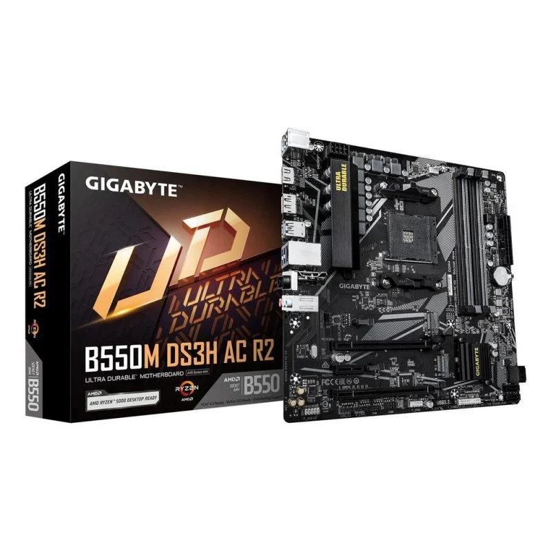 Detalle de Gigabyte B550M DS3H AC R2: ficha técnica, criterios de compra y veredicto