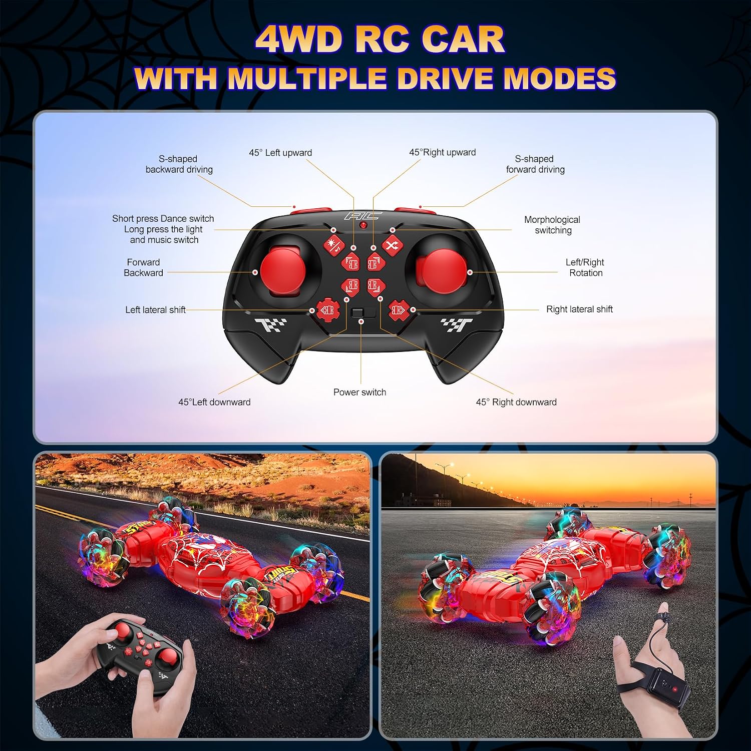 Thumbnail 6 de Nikuku Remote Control Car 2.4GHz 4WD Gesture