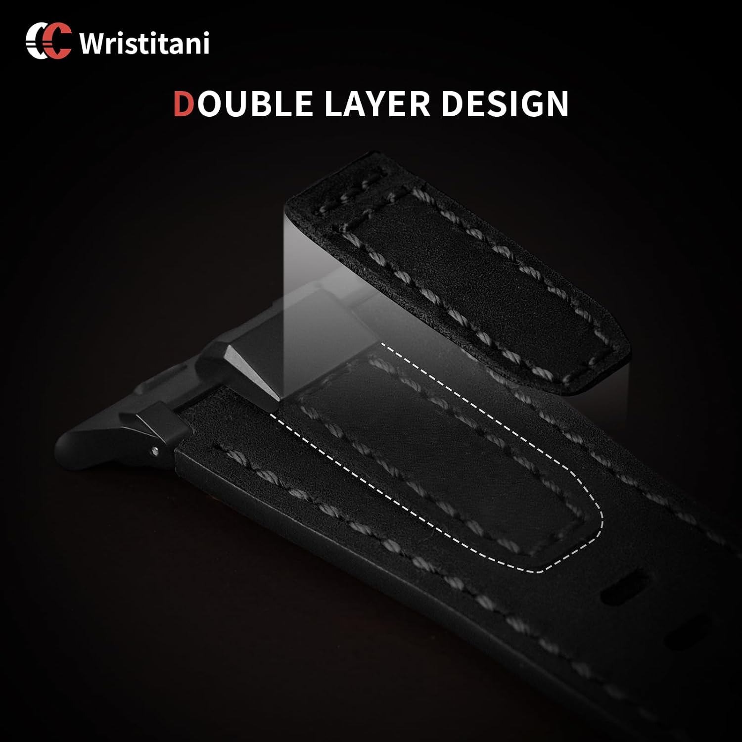 Detalle 2 de Wristitani Lederarmband 28mm