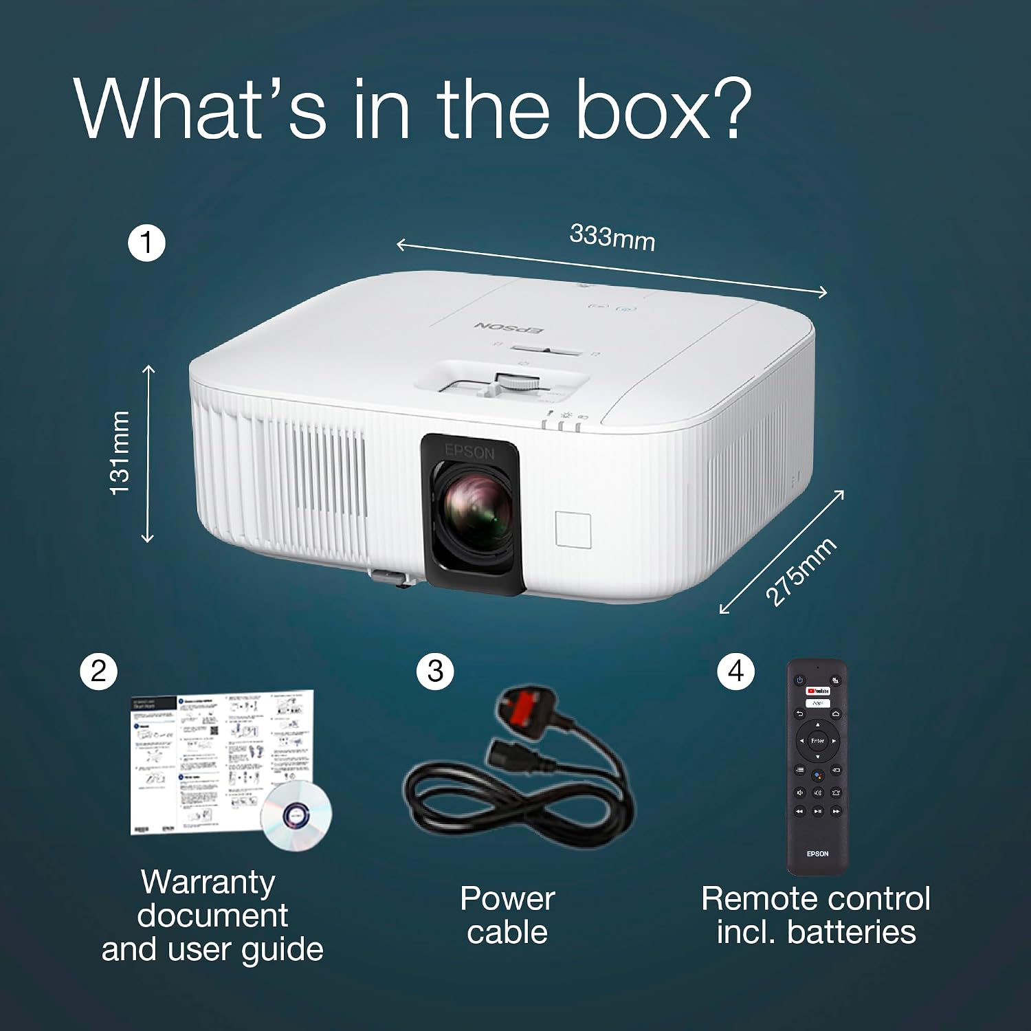 Detalle de Epson EH-TW6250 4K PRO-UHD 2,800 Lumen projector