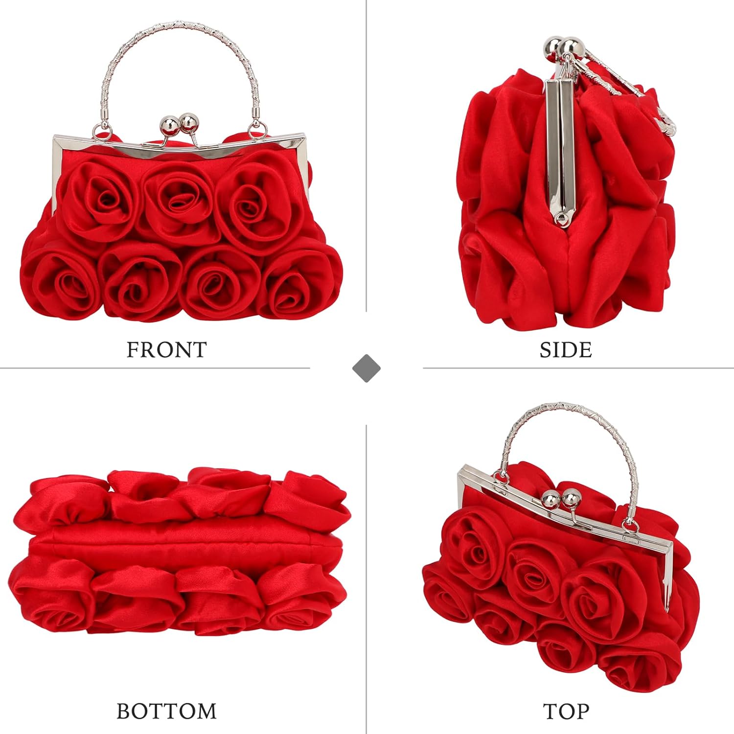 Thumbnail 2 de kilofly Missy K 7 Roses Clutch Purse 22cm