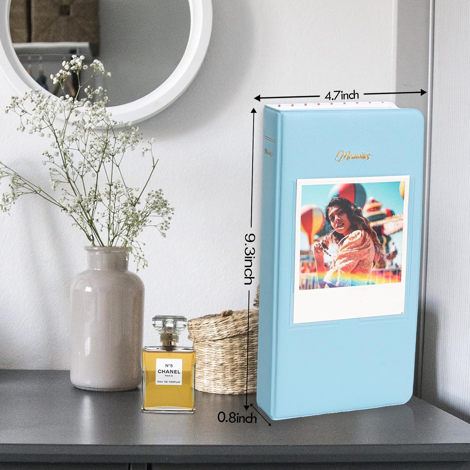 Detalle 2 de Rieibi Photo Album for Fujifilm Instax Wide 210/300/400 and Polaroid – 64 Pocket Wide Photo Album