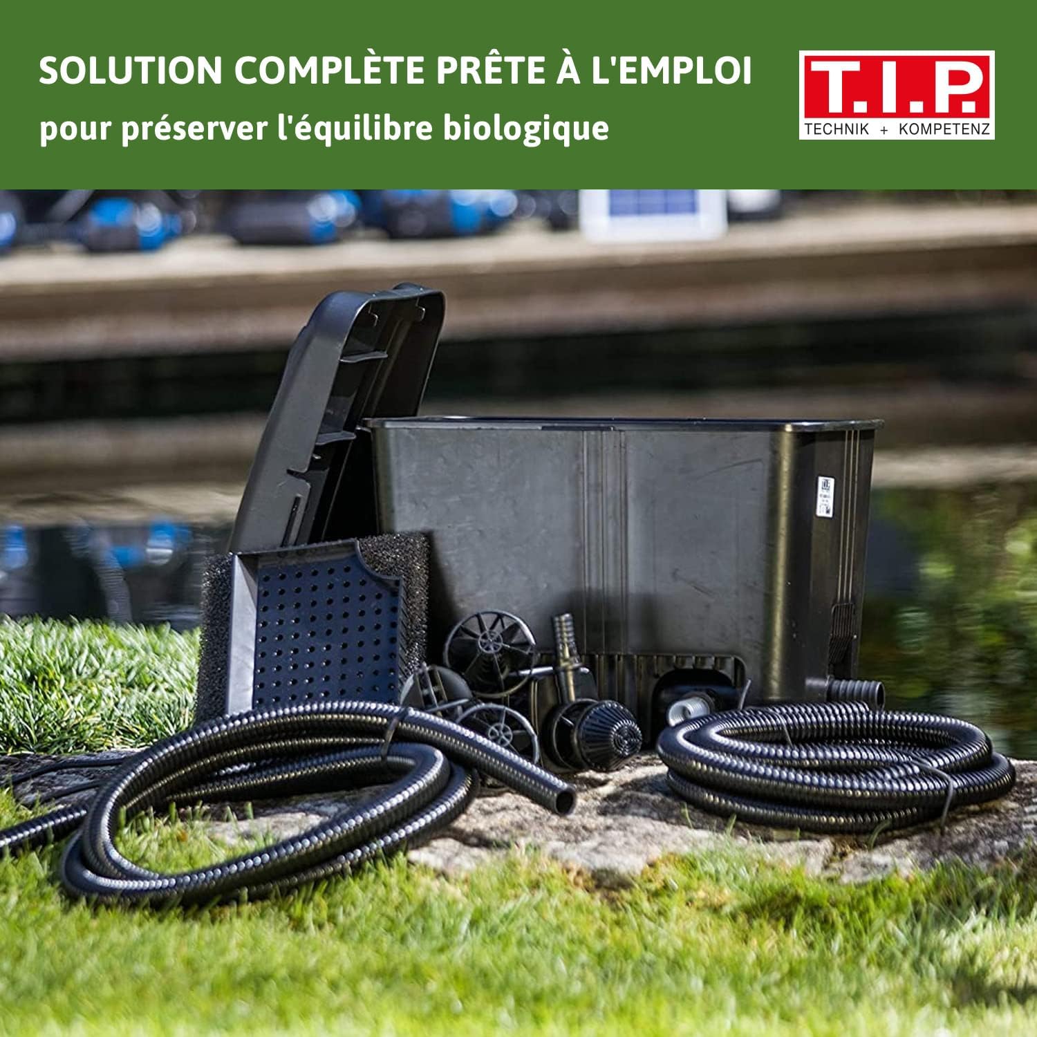 Detalle de TIP WDF 10000 UV: Filtre de Bassin Extérieur avec UV-C 11 W et Pompe VORTEX 55 W pour étangs jusqu’à 10000 L