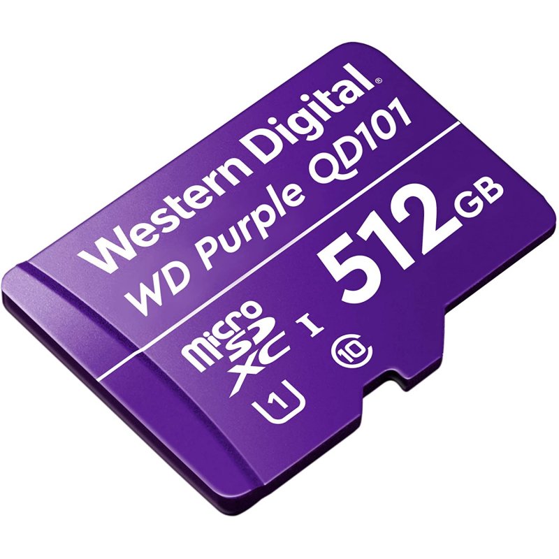 Detalle 2 de WD Purple SC QD101 MicroSDXC 512GB: alta durabilidad para videovigilancia