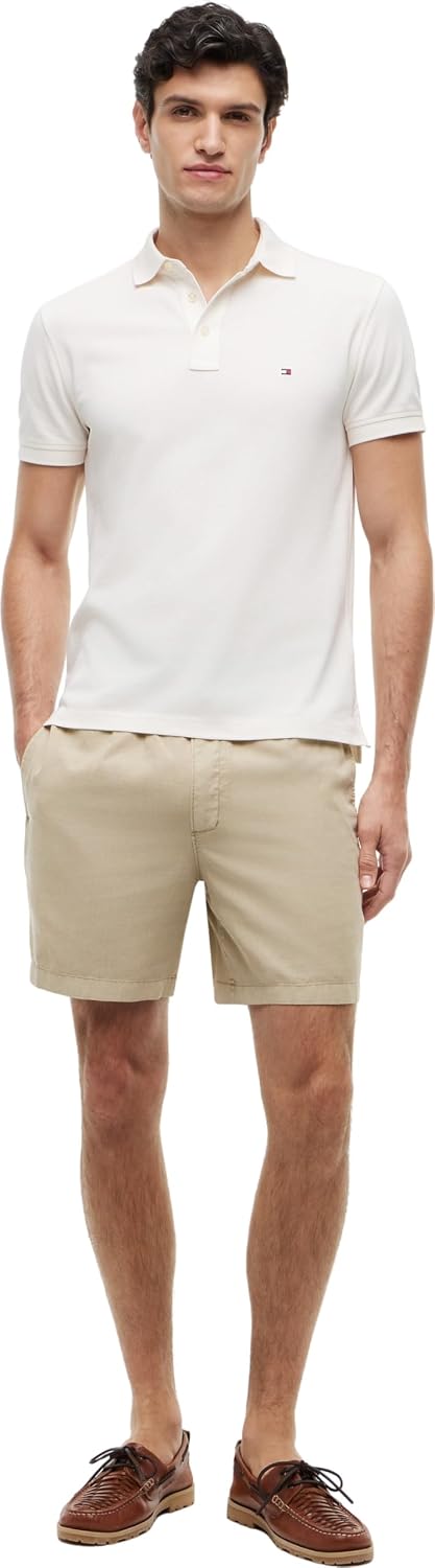Detalle de Tommy Hilfiger Herren Poloshirt Kurzarm 1985 Slim Slim Fit mit Stretch-Baumwollpike