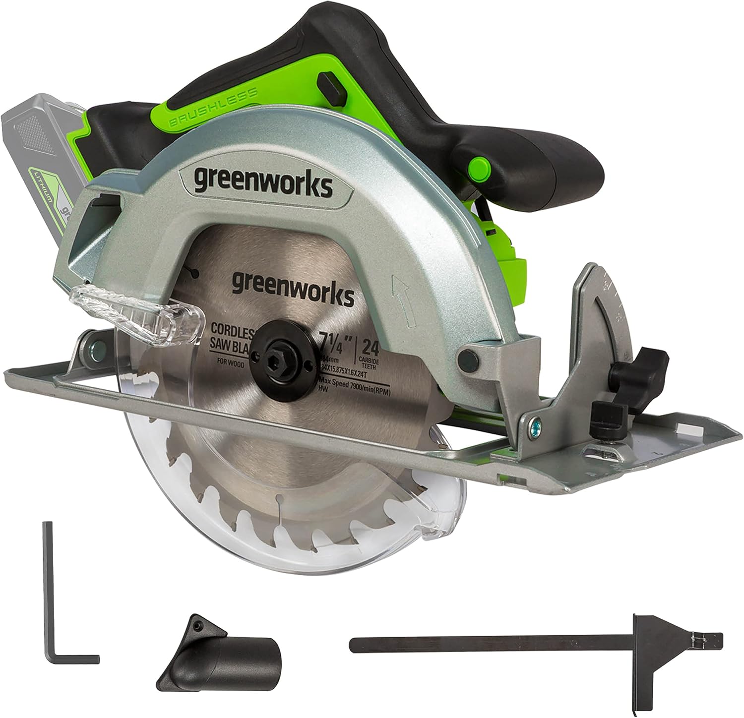 Greenworks GD24KS sega circolare 4500 giri/min