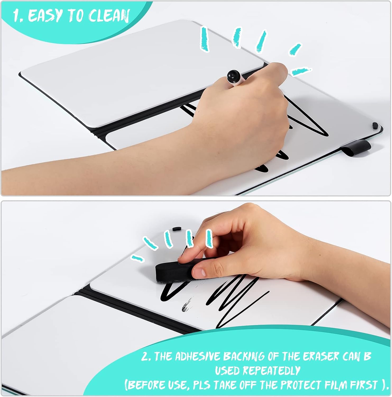 Thumbnail 3 de AGM A5 Mini Whiteboard (Double Sided) – Portable dry erase board with pen