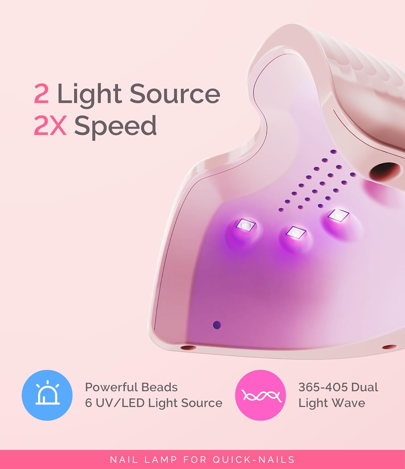 Detalle 2 de MelodySusie P-ART06F 6W LED UV Nail Lamp