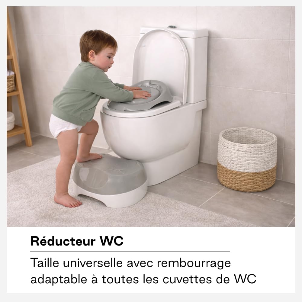 Detalle de Jané Pot Bébé 3 en 1 : Pot, Réducteur WC et Marchepied — Confort et Sécurité jusqu’à 50 kg