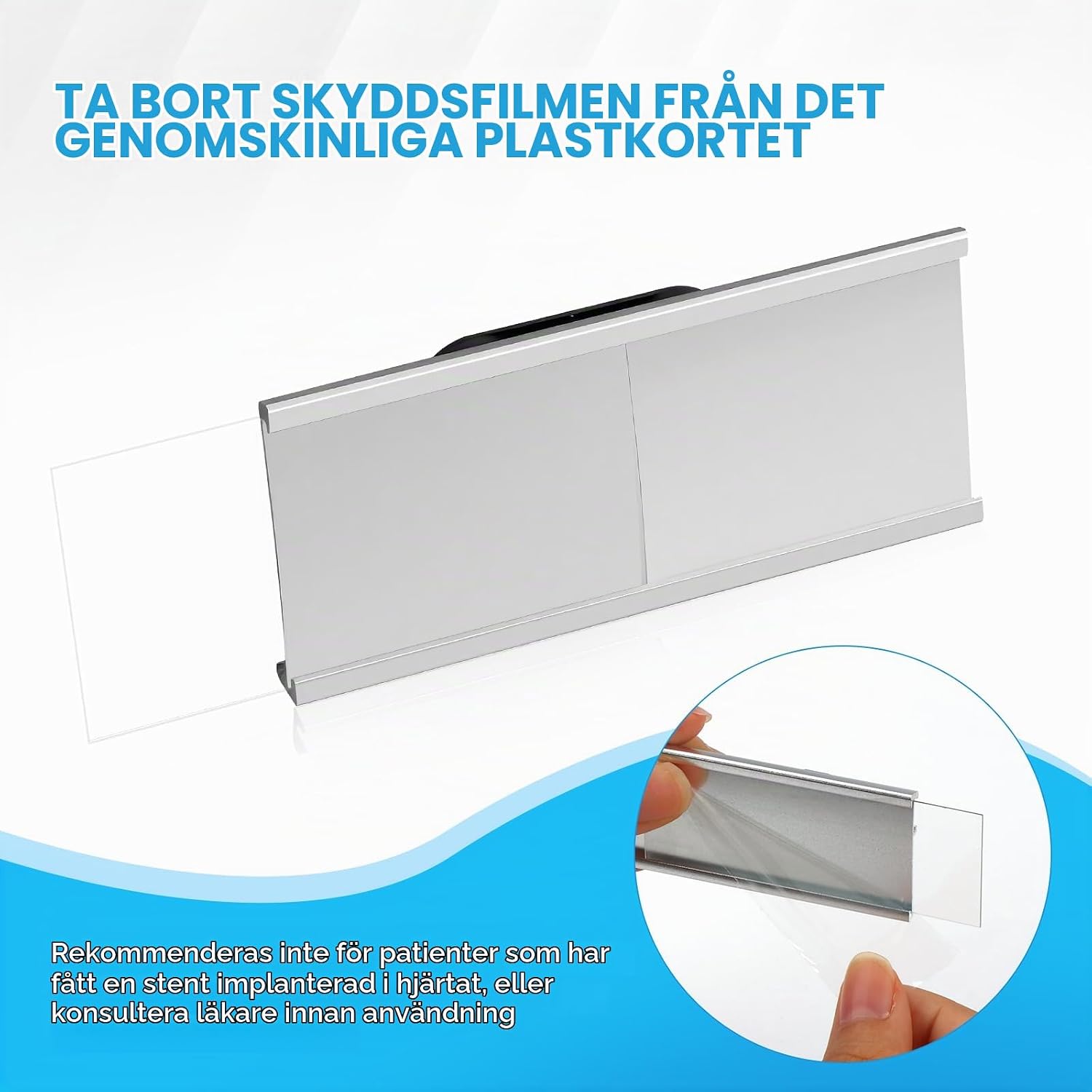 Thumbnail 3 de DTLLCZP LQ-09CZXP20P-02 namnskyltshållare i aluminium, 20-pack