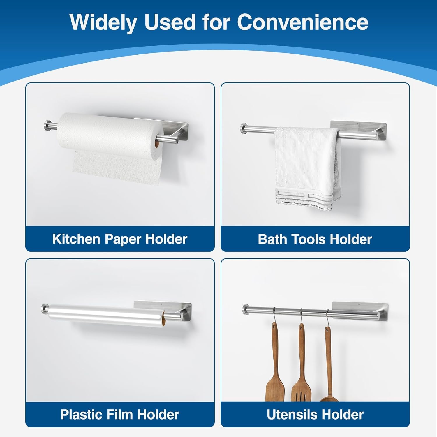 Detalle 2 de Paper Towel Holder, Brushed Nickel