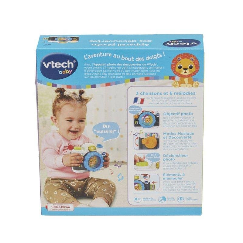 Detalle de Cámara de juguete interactiva VTech Baby para niños de 12–36 meses