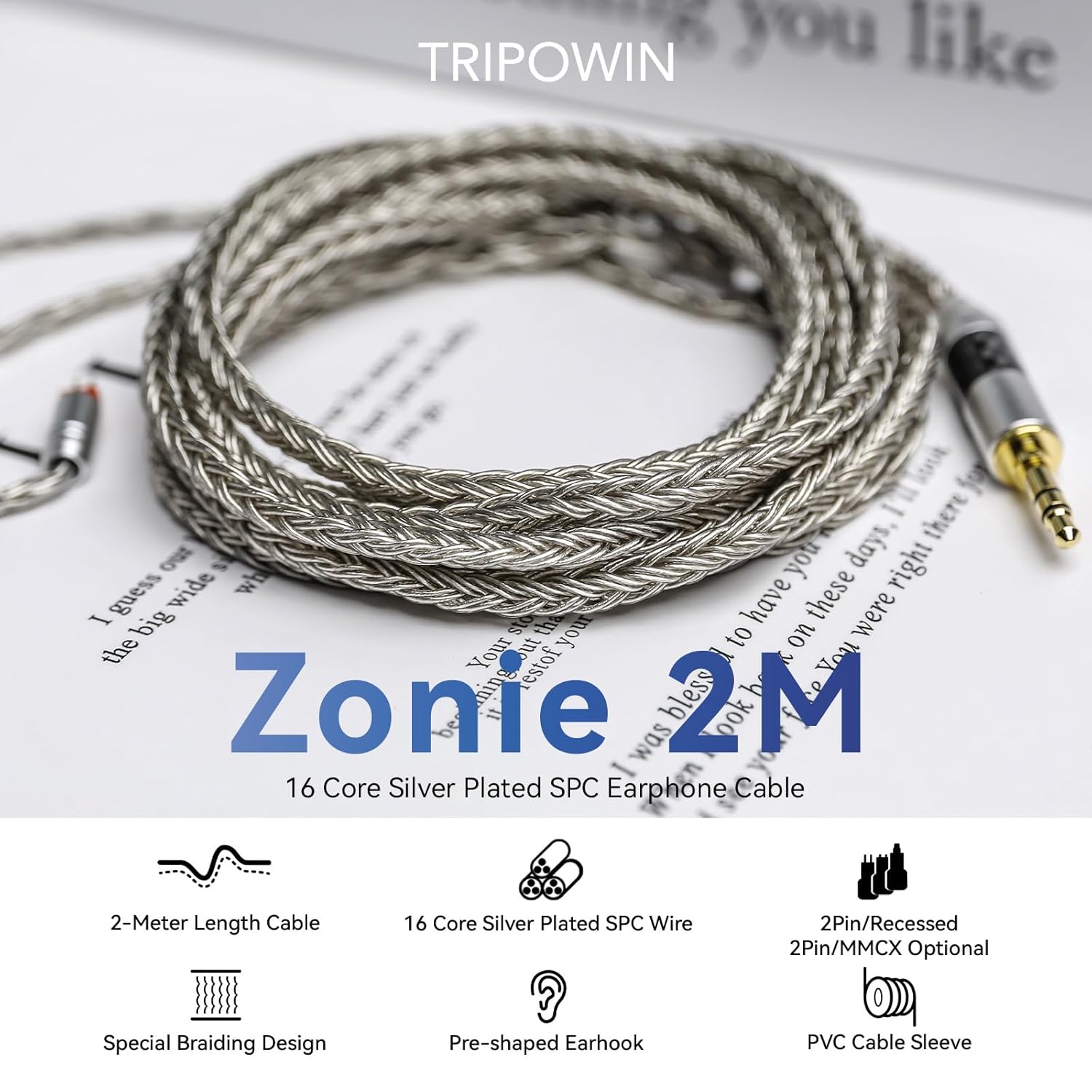 Thumbnail 1 de Linsoul Tripowin Zonie IEM Cable 2m
