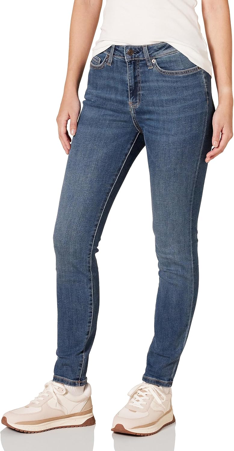 Detalle de Amazon Essentials Femme Jean Skinny Taille Haute – Couleurs abandonnées