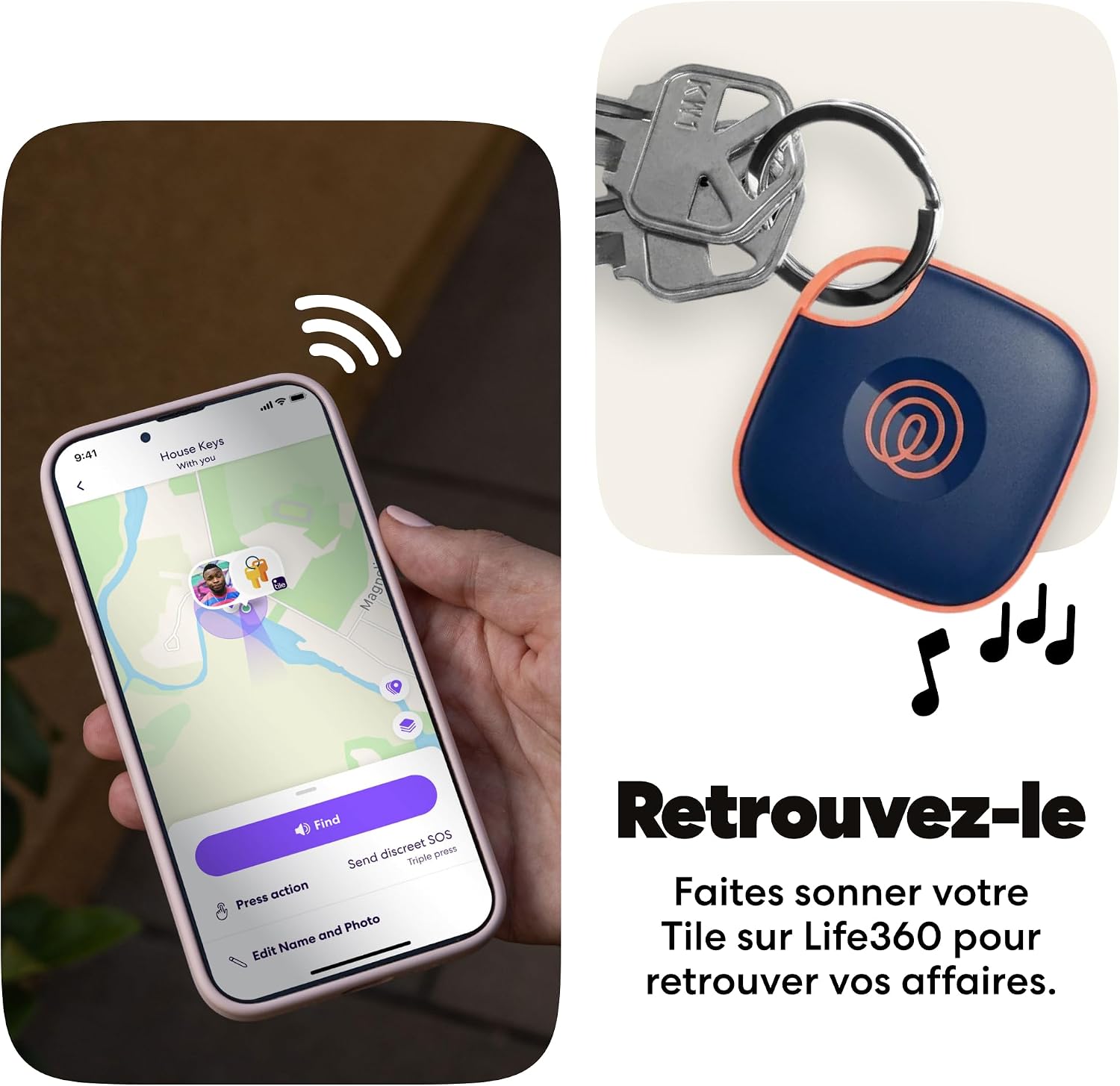 Thumbnail 3 de Life360 Tile - Tracker Bluetooth 4-pack : détecteur de clés et localisateur d’objets