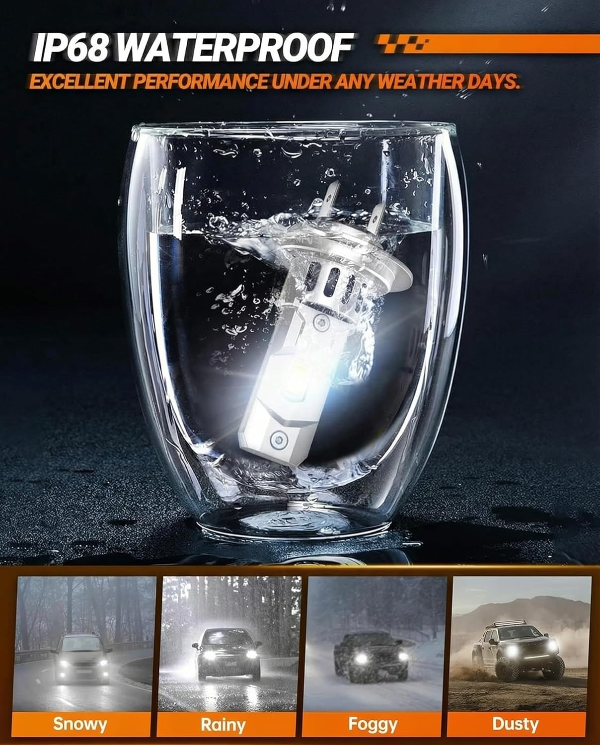 Thumbnail 4 de SEALIGHT H7 64,000LM Headlight Bulbs