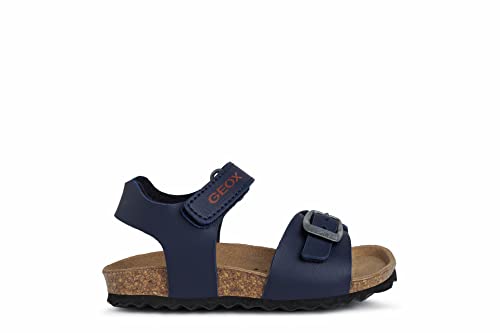 Detalle de Geox B Sandal Chalki Boy – Sandali per bambini e ragazzi, Blu/Rosso, 23 EU