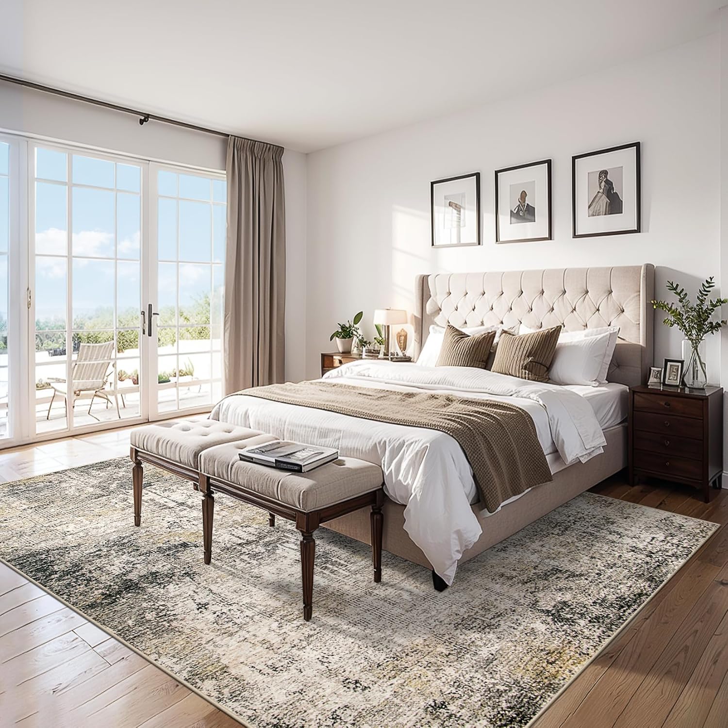 Detalle 2 de 6x9 Washable Modern Abstract Area Rug