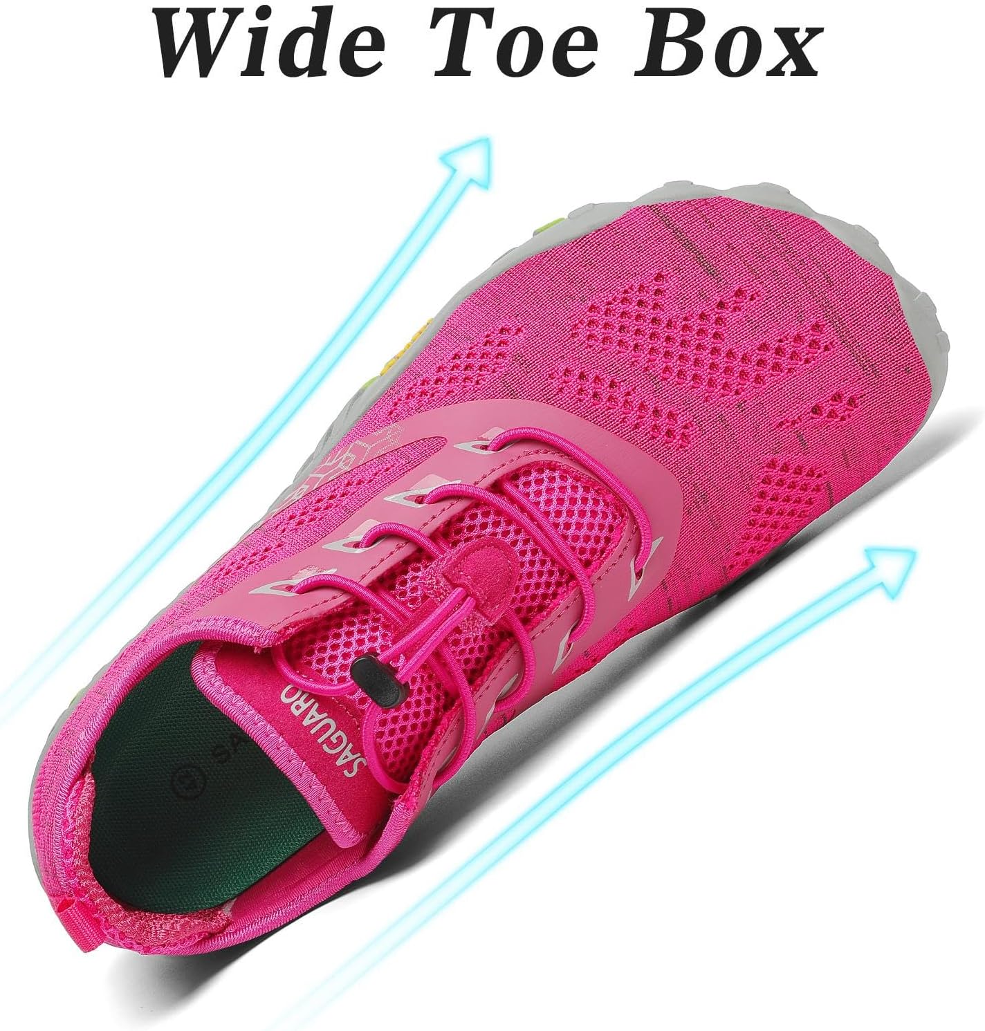 Detalle de SAGUARO Unisex Barfußschuhe für Trail- und Wassersport, schnell trocknend – Größen 36–50