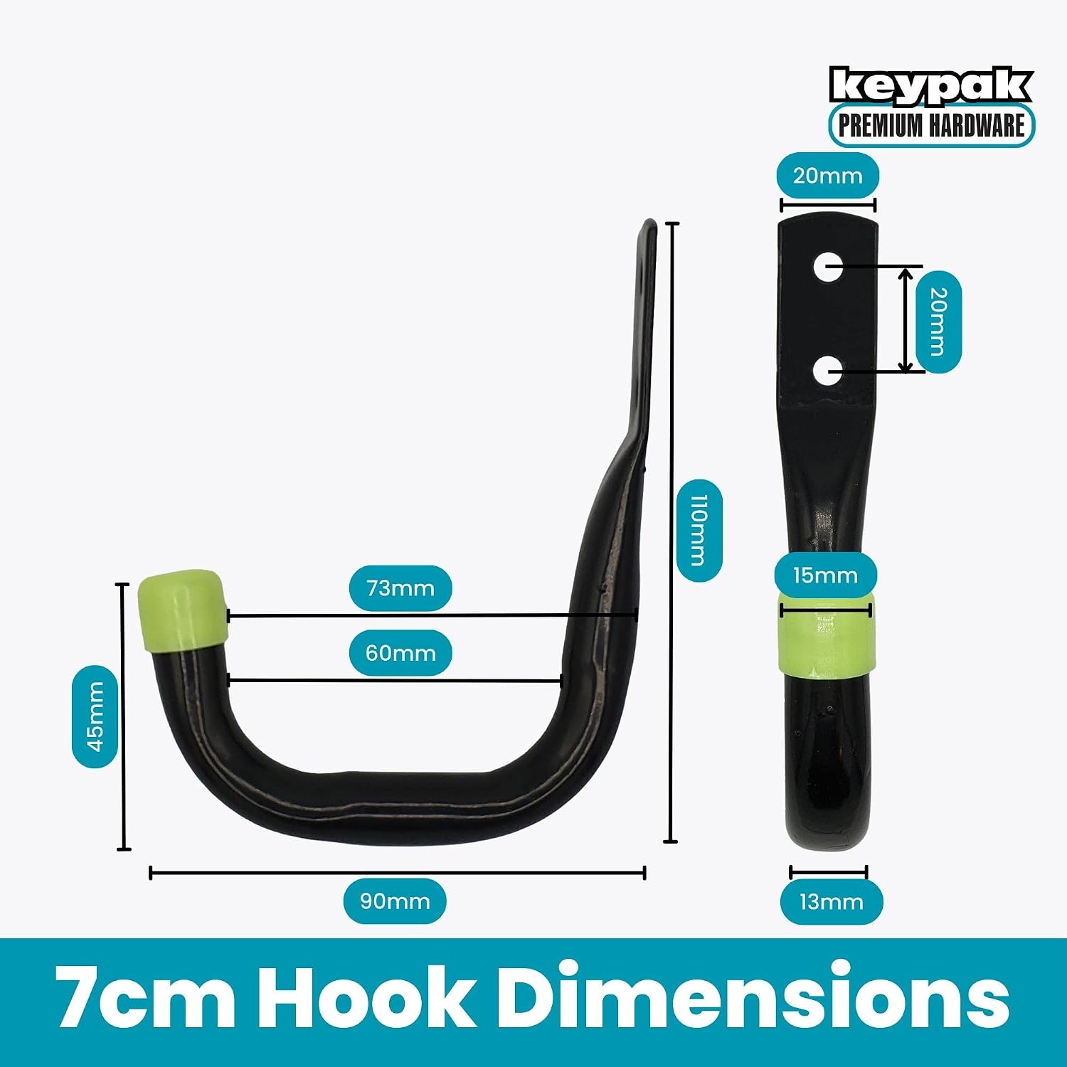 Detalle de Keypak Universal Heavy Duty Garage Storage Hooks Set (6 Pack)