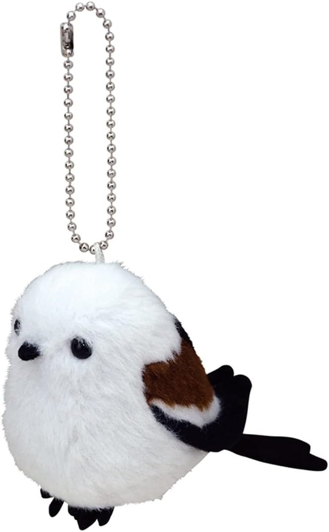 Detalle de セキグチ 802289 日本の動物 シマエナガ ぬいぐるみマスコット ポリエステル製