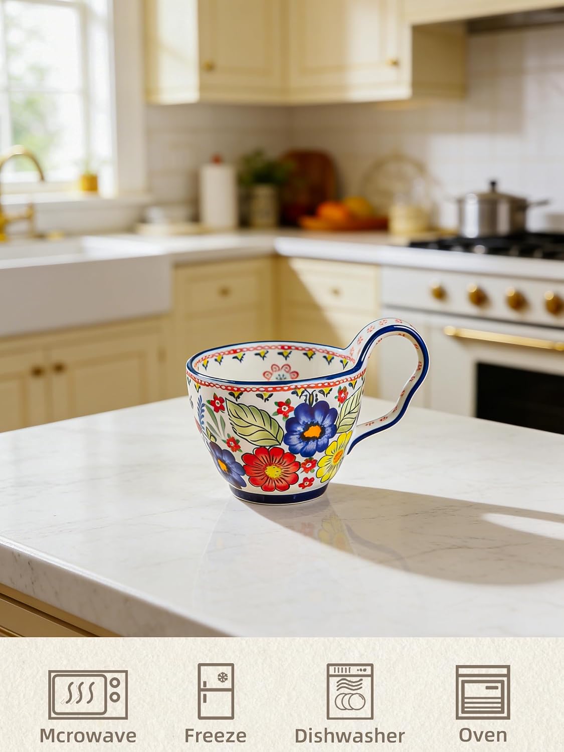 Thumbnail 6 de Ceramic Soup Mug Bowl, 18 oz