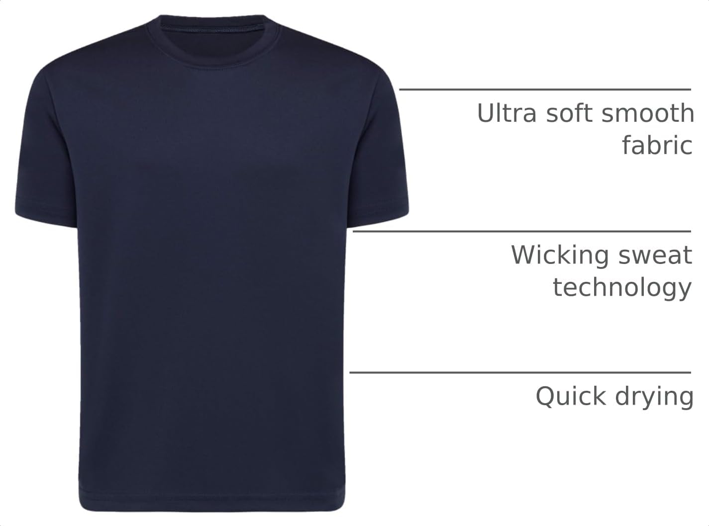 Detalle 2 de Opna Youth Dri Fit Athletic T Shirts for Youth & Teens