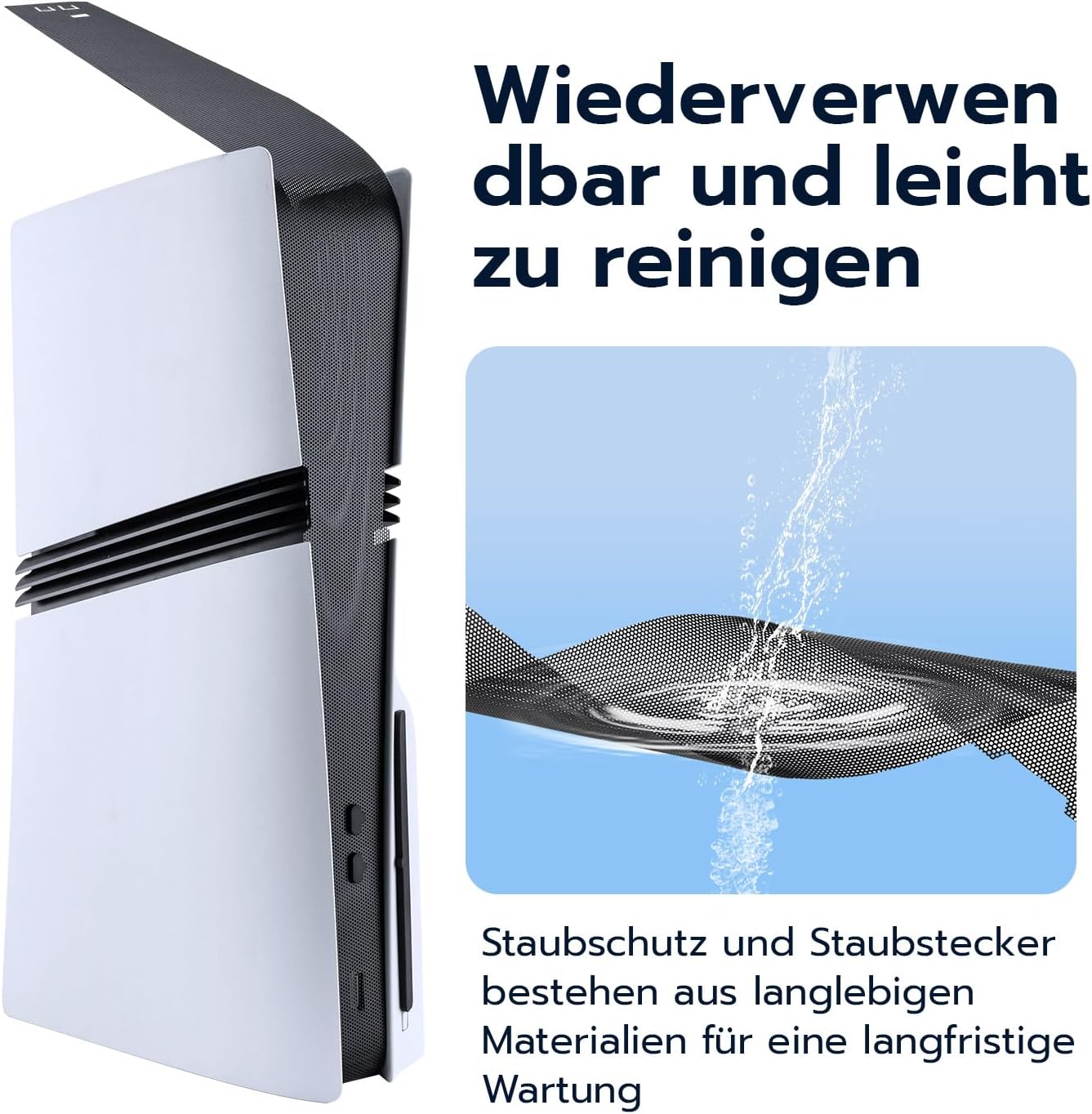 Detalle 1 de PS5 Pro Staubschutznetz von Mcbazel
