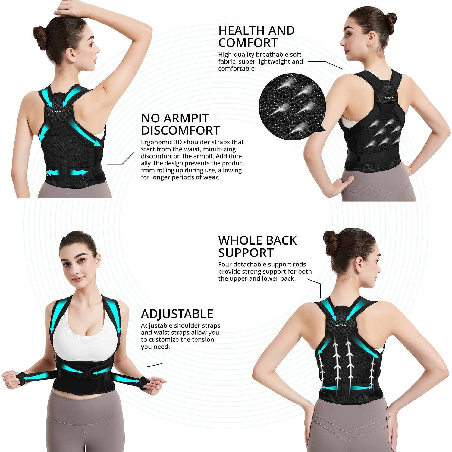 Thumbnail 4 de SHAPERKY Posture Corrector S back support
