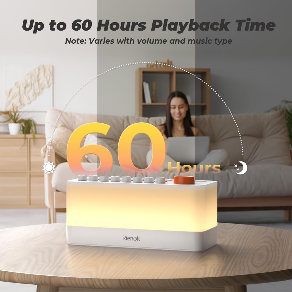 Thumbnail 6 de RIENOK S10 bedside lamp with Bluetooth speaker