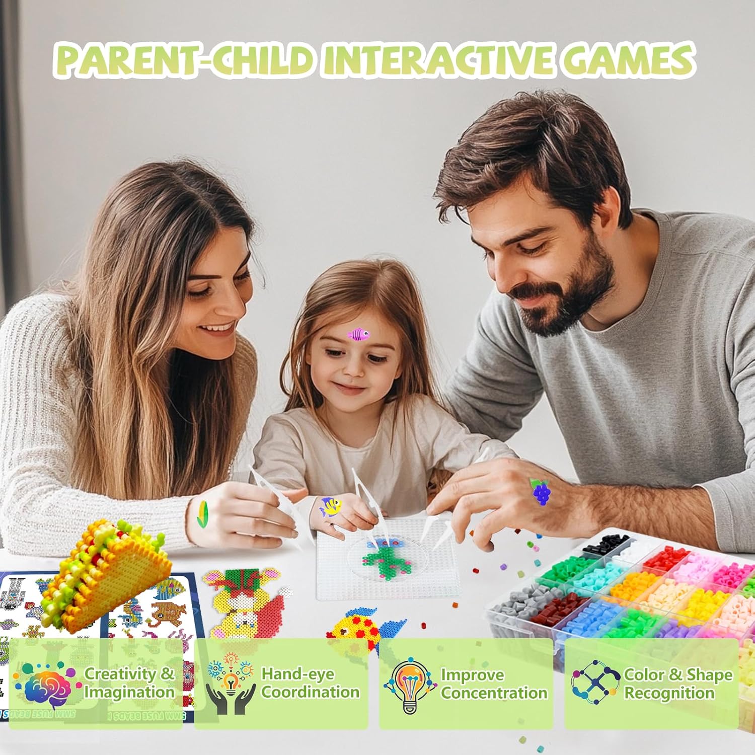 Thumbnail 4 de Set 4300 perline da stirare 5 mm, 24 colori 🎨