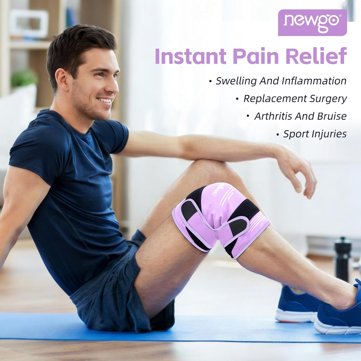 Detalle 2 de NEWGO Reusable Gel Cold Pack 1 for Knee Pain Relief 🩹