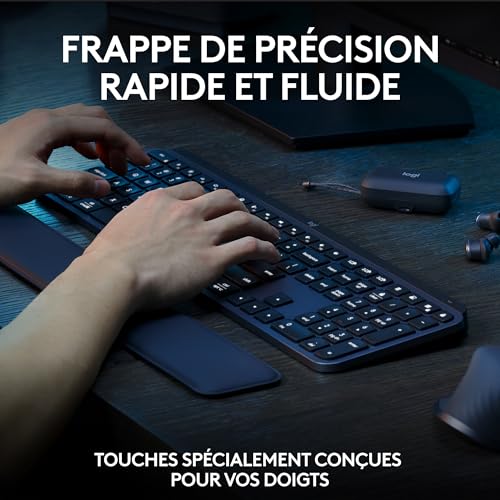 Thumbnail 3 de Logitech MX Keys S Combo : Clavier et Souris Sans Fil avec Repose Poignet