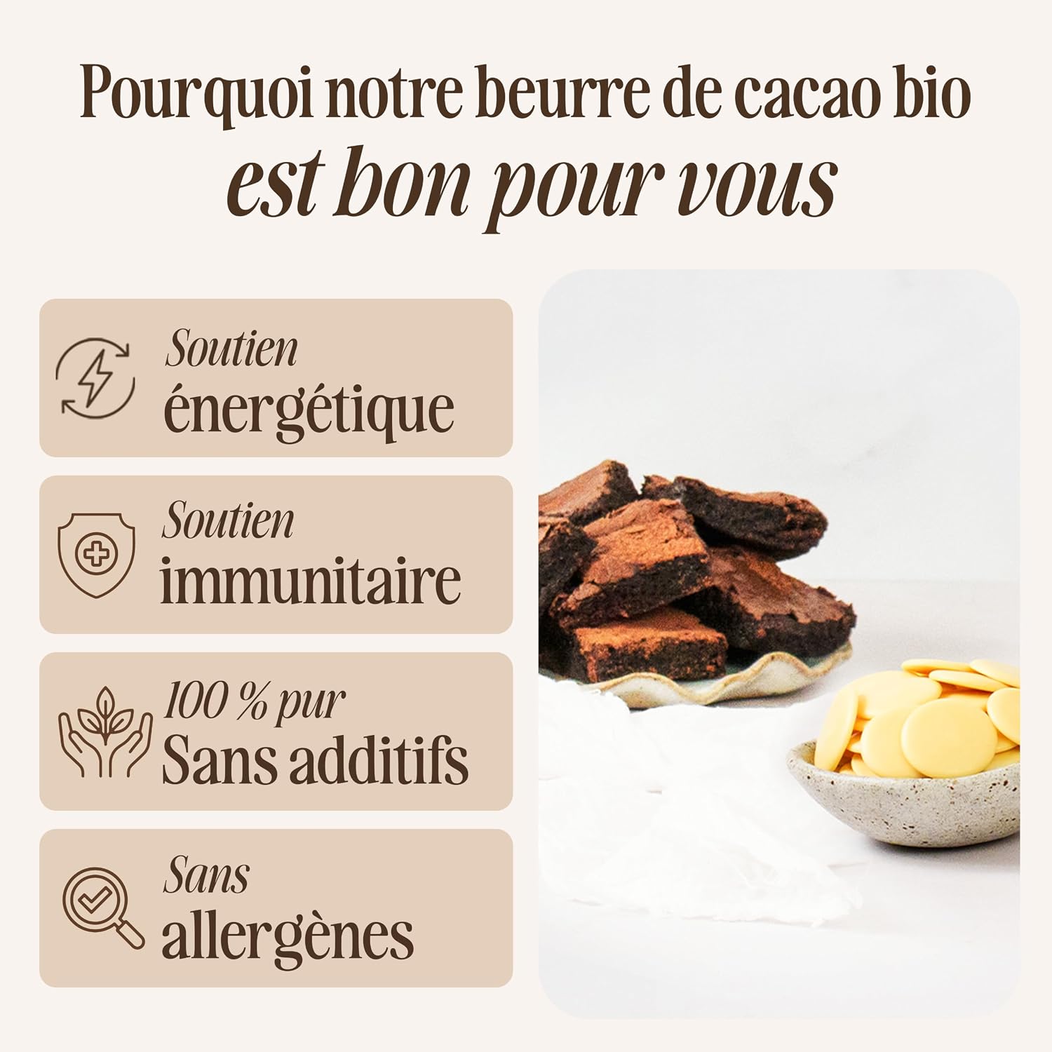 Thumbnail 2 de Beurre de cacao bio Sevenhills Wholefoods 200 g — pur et durable