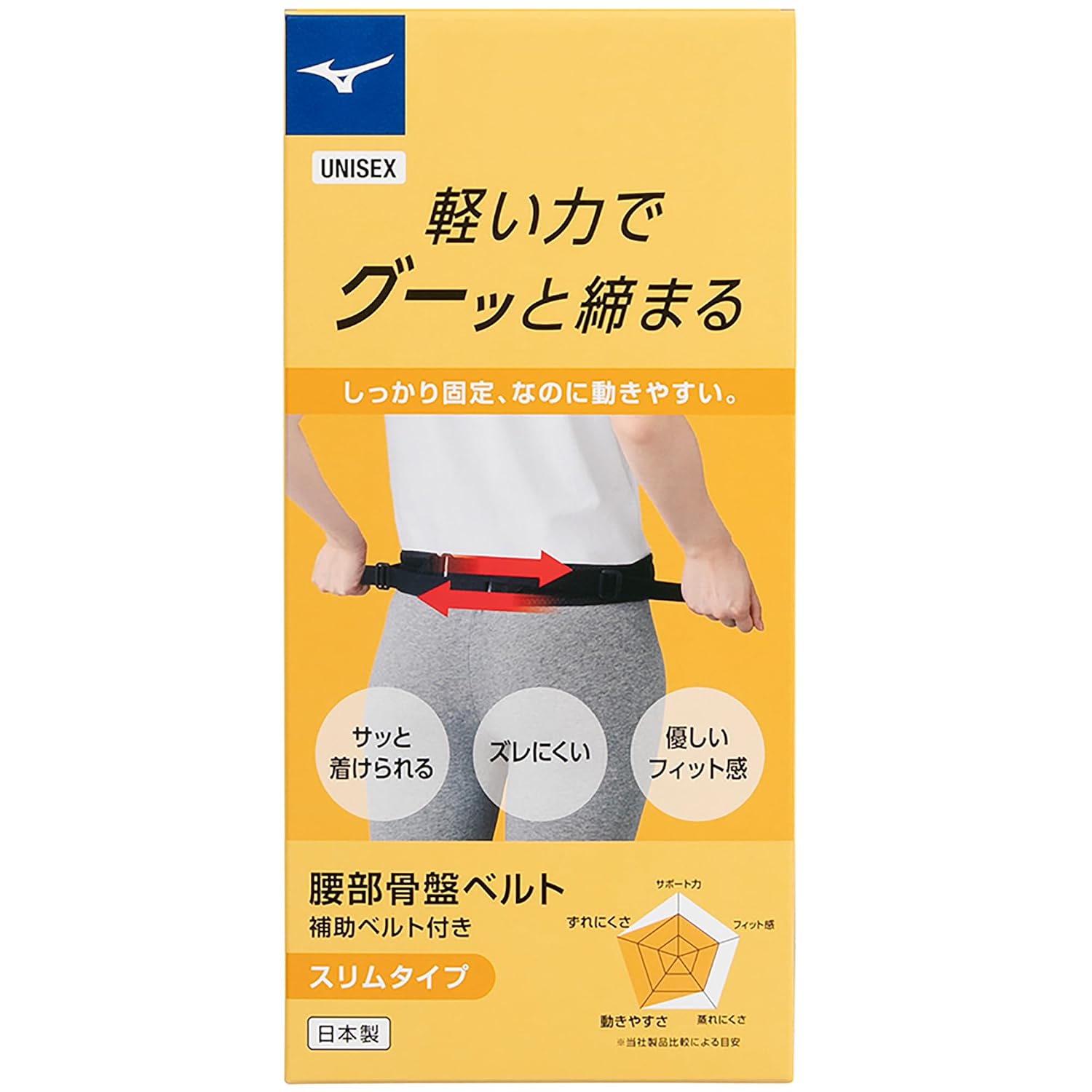 Thumbnail 6 de MIZUNO 腰部骨盤ベルト サポーター Sサイズ ブラック・ノーマルタイプ