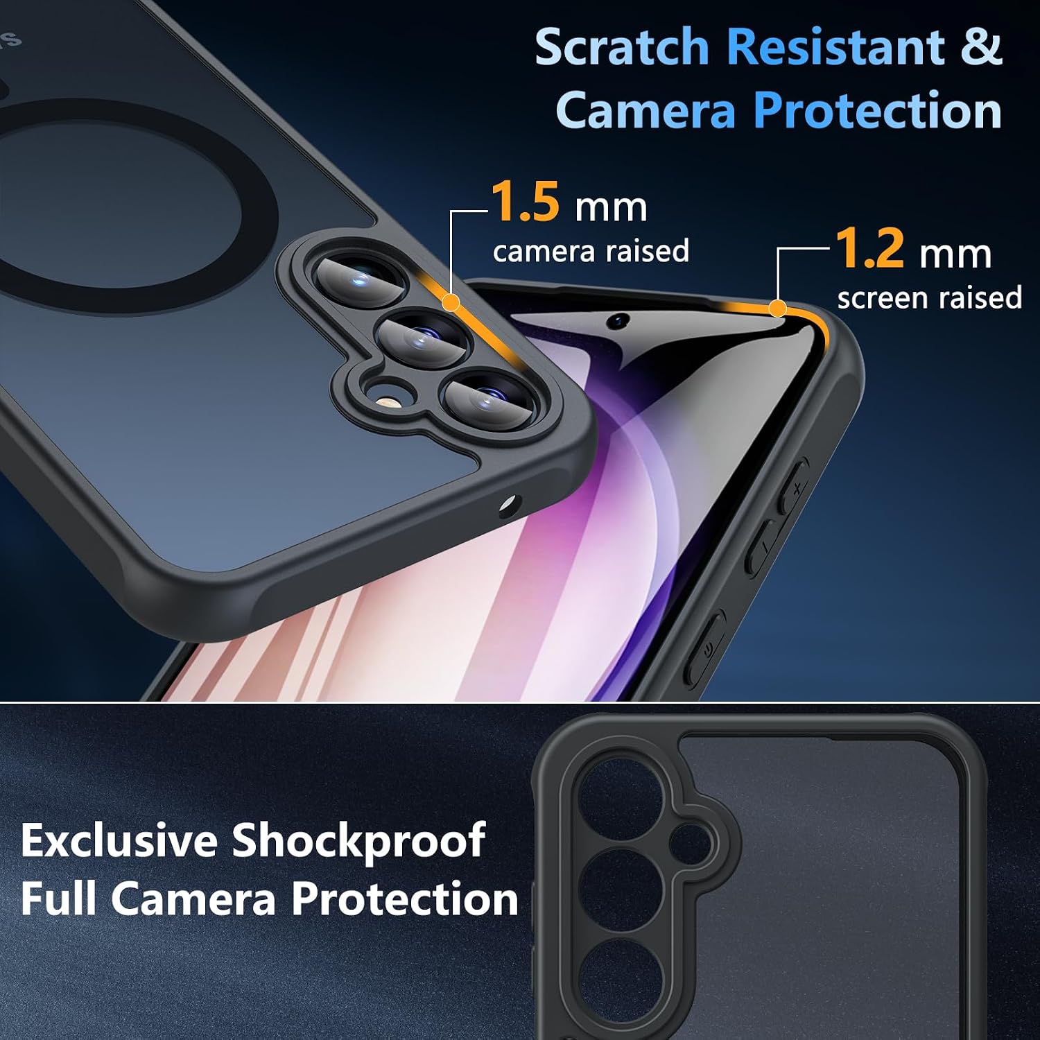 Thumbnail 4 de Hensinple Samsung S23 FE Case with 9H Glass