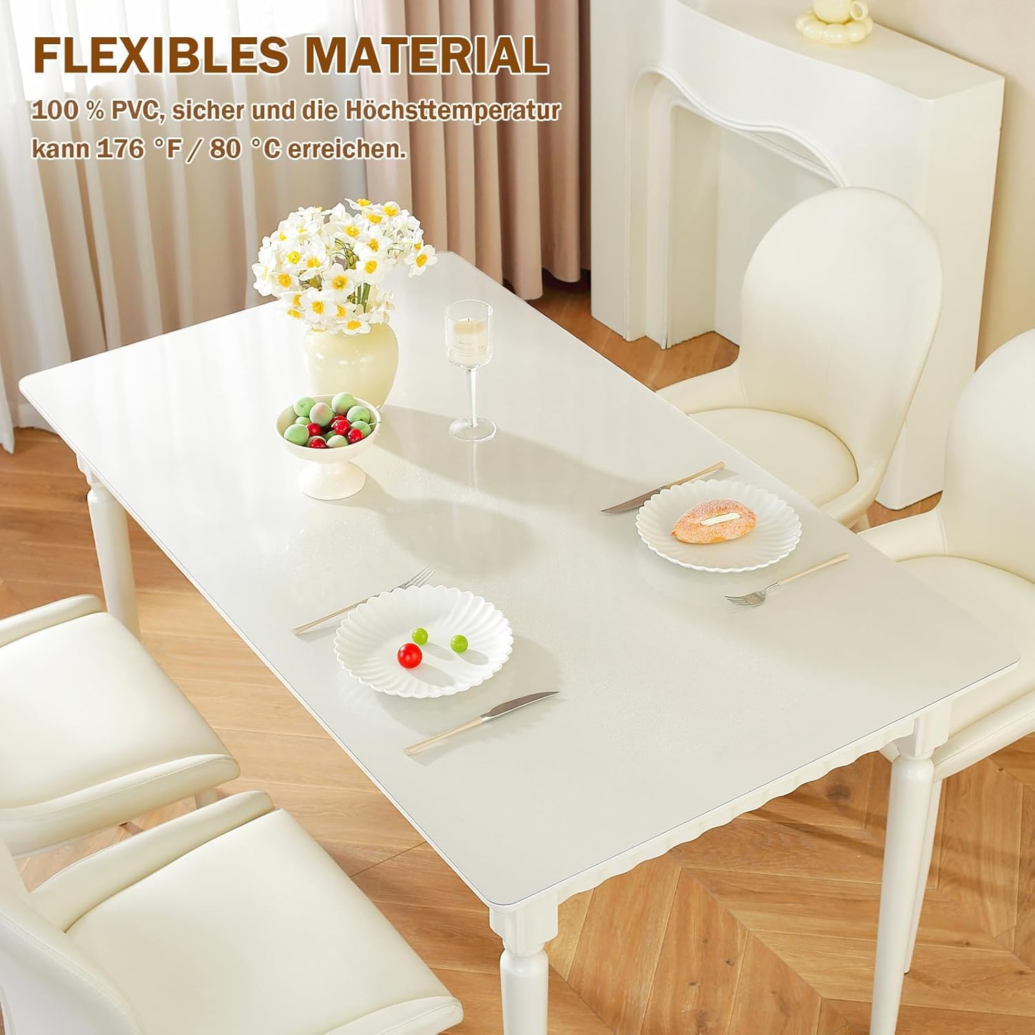 Thumbnail 3 de Royhom Nappe Transparente Épaisse 90 x 180 cm