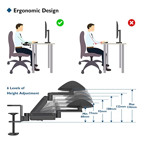 Detalle 2 de BONTEC Soporte Ajustable para Reposabrazos de Escritorio 🖥