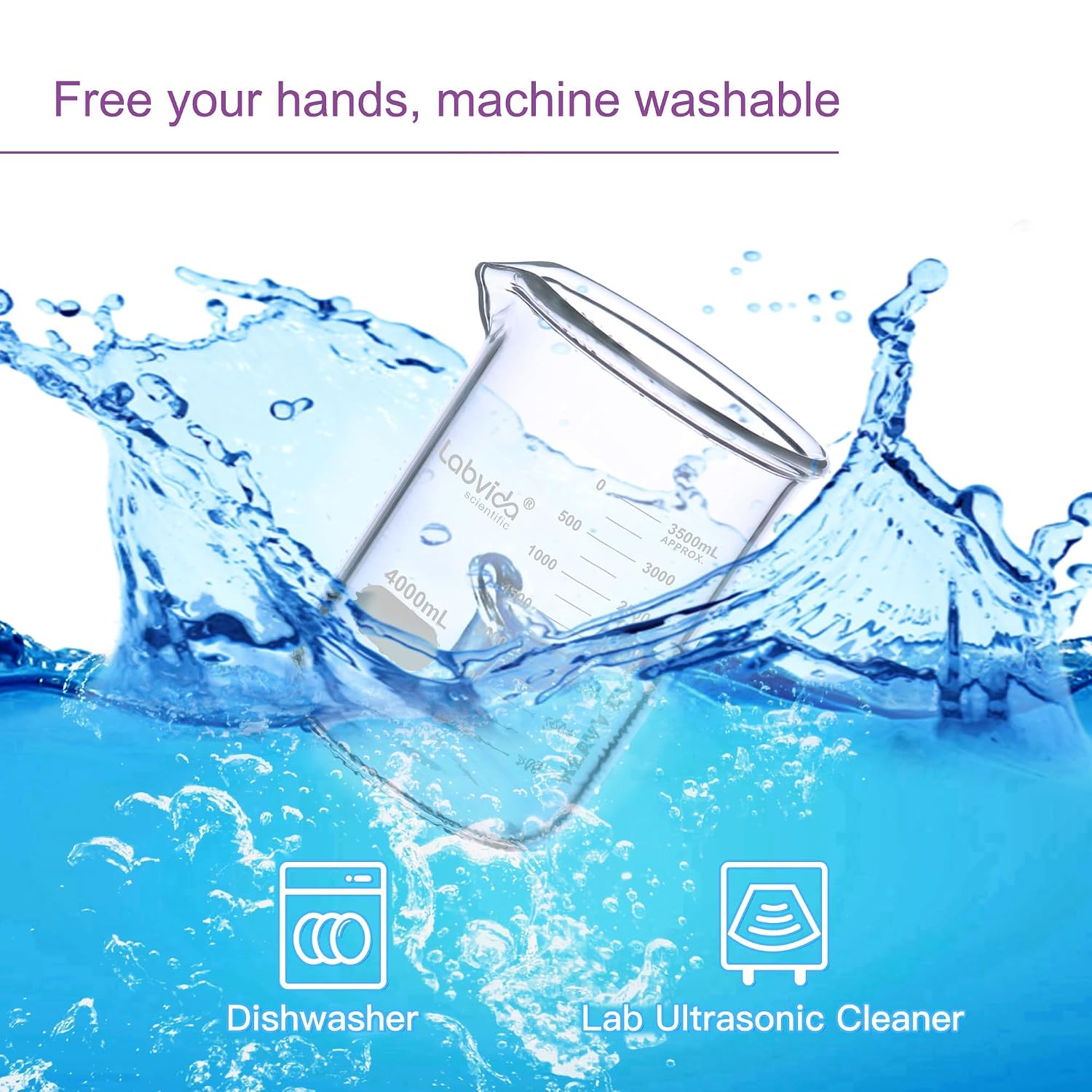 Detalle 1 de Labvida Glass Beakers 200 mL